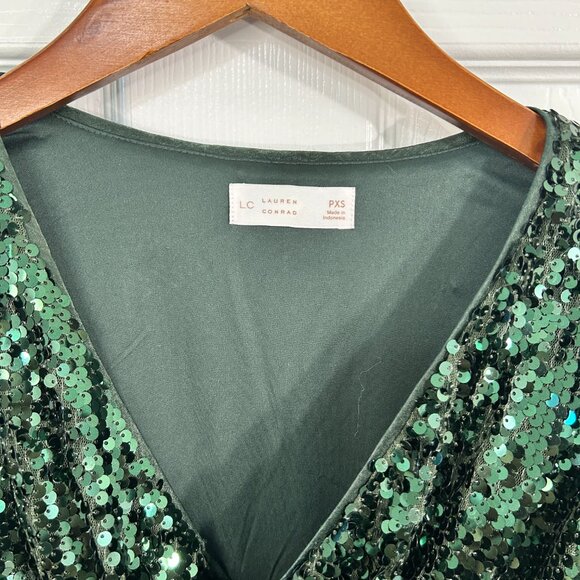 LC Sequin Wrap Mini Dress - Picture 3 of 5
